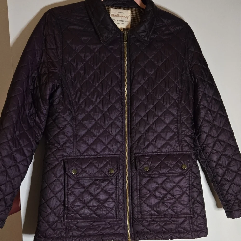 Weatherproof Women's Plum Quilted Utility Jacket - Picture 2 of 7